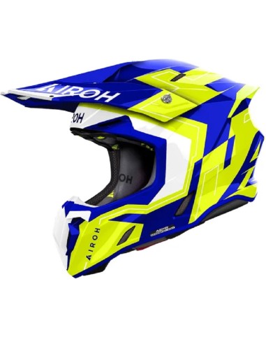 CASCO AIROH TWIST 3 DIZZY BLUE/YELLOW...