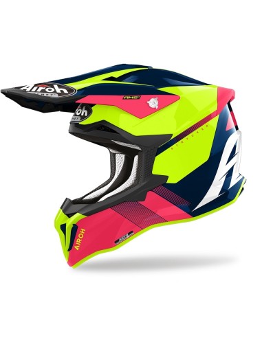 CASCO AIROH STRYCKER BLAZER AZUL/ROSA...