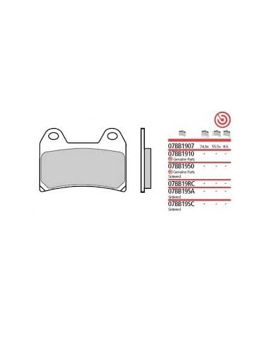 PASTILLAS FRENO BREMBO SINT. 07BB19SA