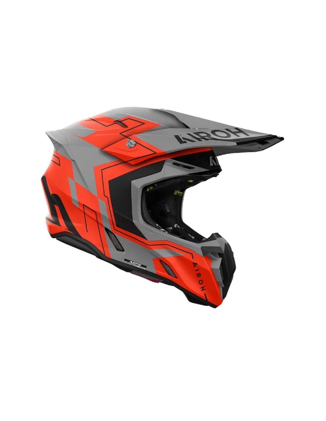 CASCO AIROH TWIST 3 DIZZY ORANGE FLUO... CASCO AIROH TWIST 3 DIZZY ORANGE FLUO...