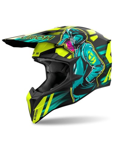 CASCO AIROH WRAAP CYBER YELLOW MATT CASCO AIROH WRAAP CYBER YELLOW MATT