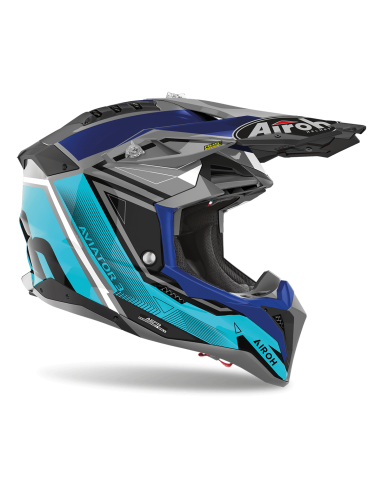 CASCO AIROH AVIATOR 3 LEAGUE AZUL BRILLO CASCO AIROH AVIATOR 3 LEAGUE AZUL BRILLO