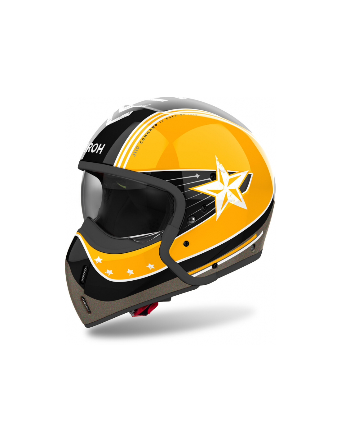 CASCO AIROH J110 COMMAND YELLOW GLOSS CASCO AIROH J110 COMMAND YELLOW GLOSS