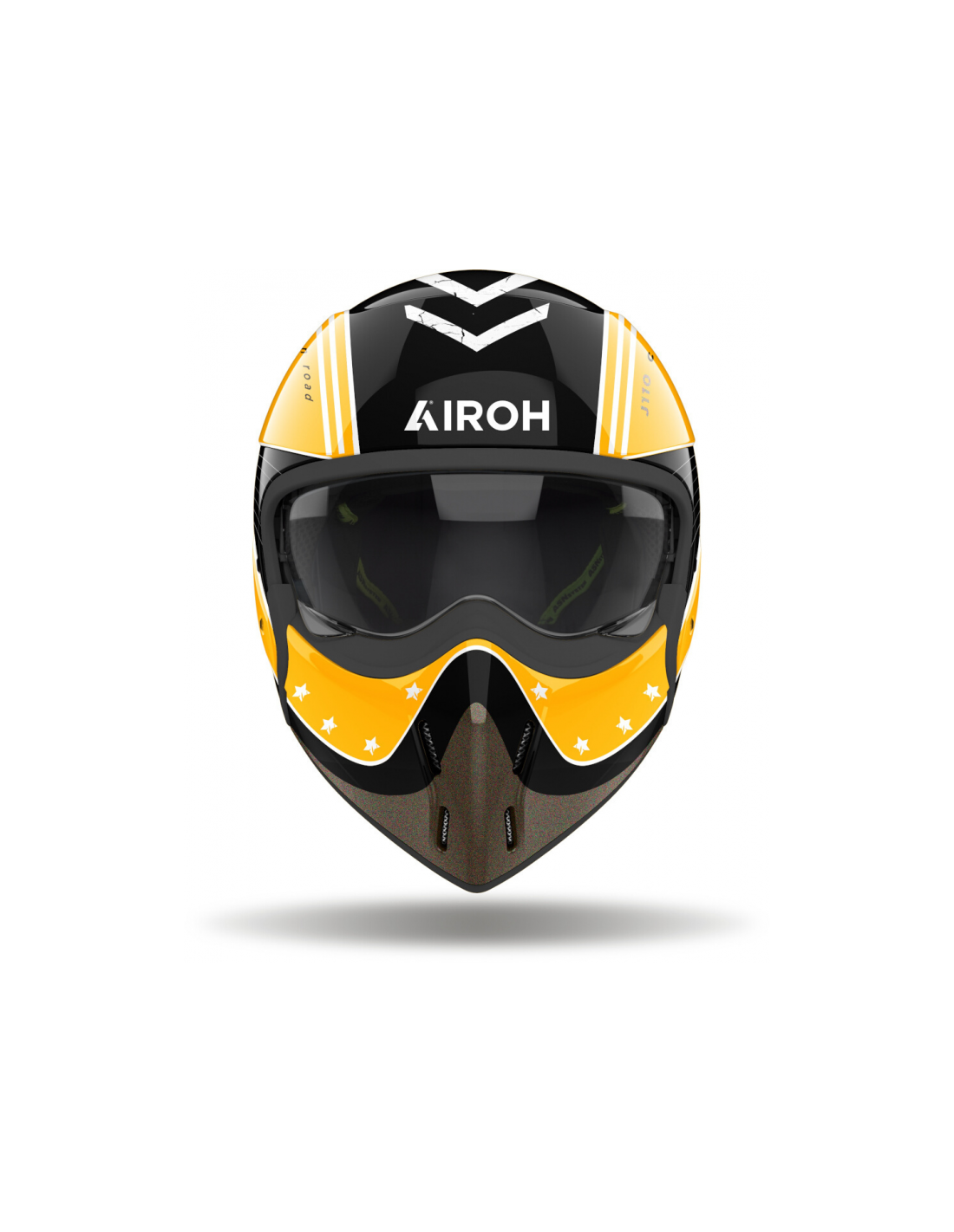 CASCO AIROH J110 COMMAND YELLOW GLOSS CASCO AIROH J110 COMMAND YELLOW GLOSS