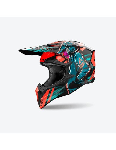 CASCO AIROH WRAAP CYBER ORANGE GLOSS