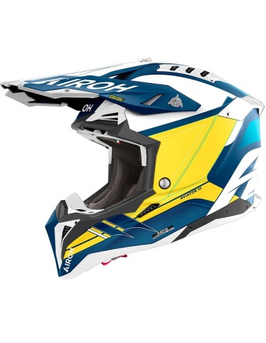 CASCO AIROH AVIATOR 3 SABER BLUE MATT