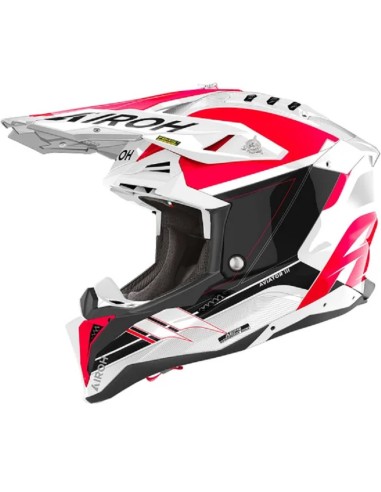 CASCO AIROH AVIATOR 3 SABER RED GLOSS 