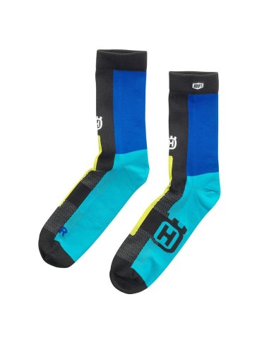 CALCETINES HUSQVARNA DISCOVER BLACK/BLUE