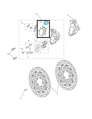 CHAVETA FRENO TRIUMPH