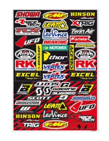 KIT ADHESIVOS LOGOS BLACKBIRD RACING