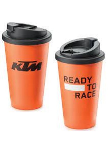 TAZA CAFE KTM NARANJA PARA LLEVAR
