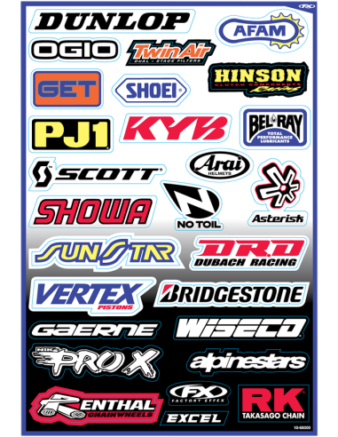 KIT ADHESIVOS PATROCINADORES FACTORY...