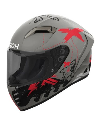 CASCO AIROH CONNOR DESPERADO ORANGE MATT