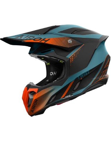 CASCO AIROH TWIST 3 SHARD ORANGE MATT