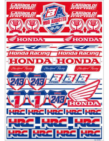 KIT ADHESIVOS GAR HONDA PVC BLACKBIRD...