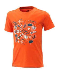 CAMISA KTM RADICAL KIDS ORANGE 2021
